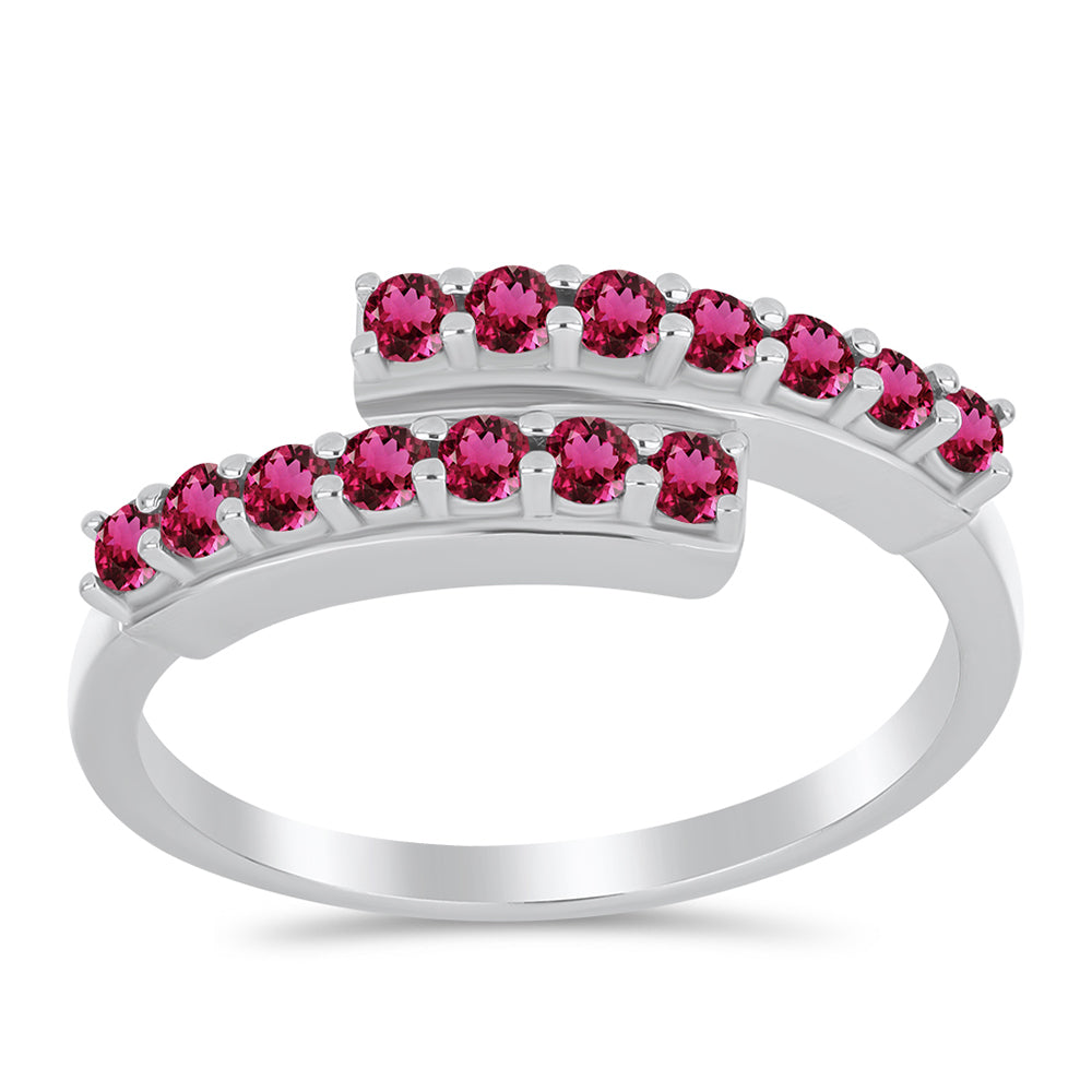 Anel de Prata com Rubelita das Minas do Cruzeiro