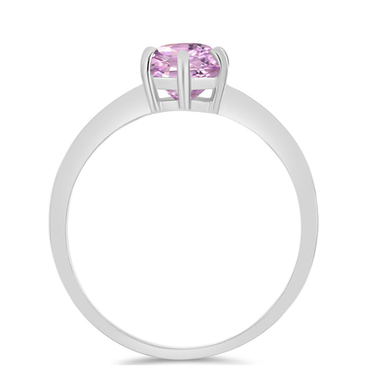 Anel de Prata com Kunzita de Pala