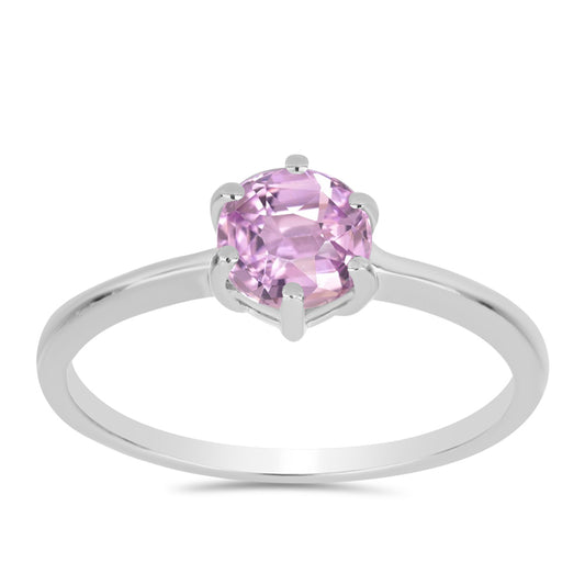 Anel de Prata com Kunzita de Pala