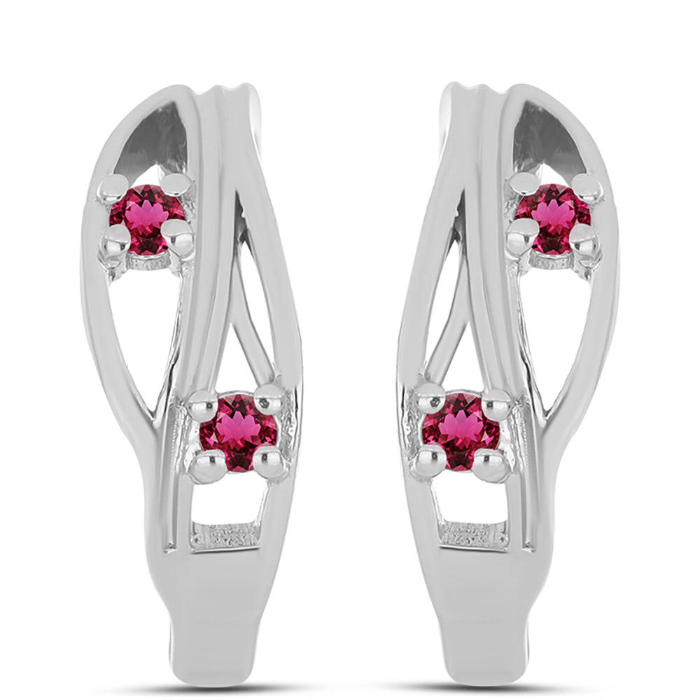 Brincos de Prata com Rubelita das Minas do Cruzeiro