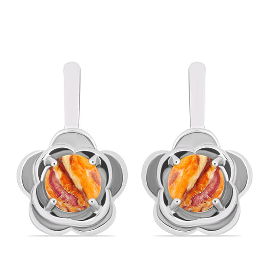 Brincos de Prata com Concha Pata de Leões