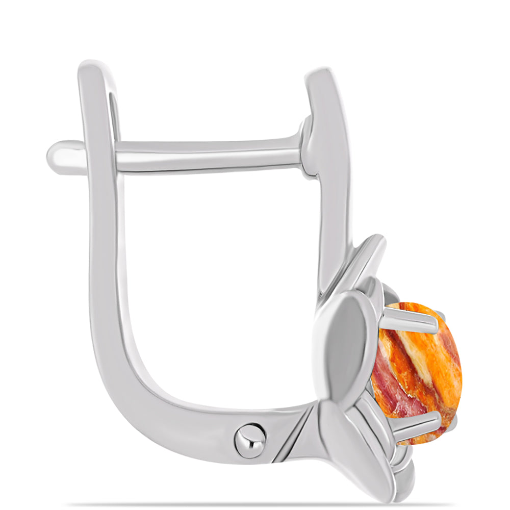 Brincos de Prata com Concha Pata de Leões 2 