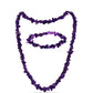 Conjunto com Ametista de Marrocos ( Colar+Pulseira )