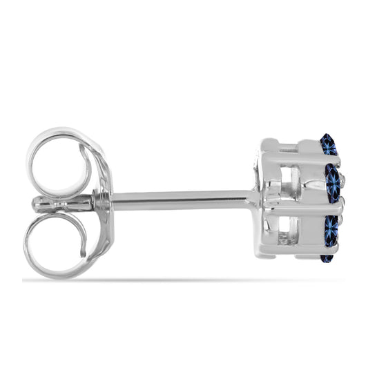 Brincos de Prata com Moissanite "Púrpura Imperial"