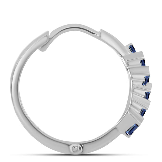 Brincos de Prata com Moissanite "Púrpura Imperial"