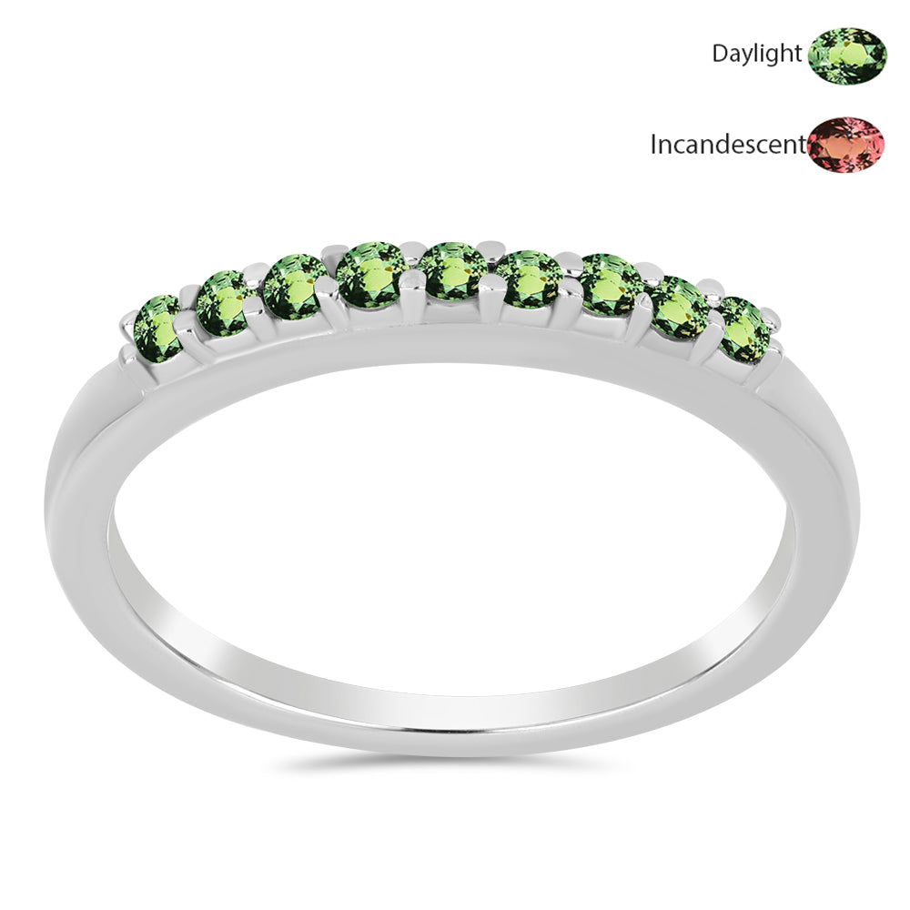 Anel de Prata com Alexandrita Natural 1 