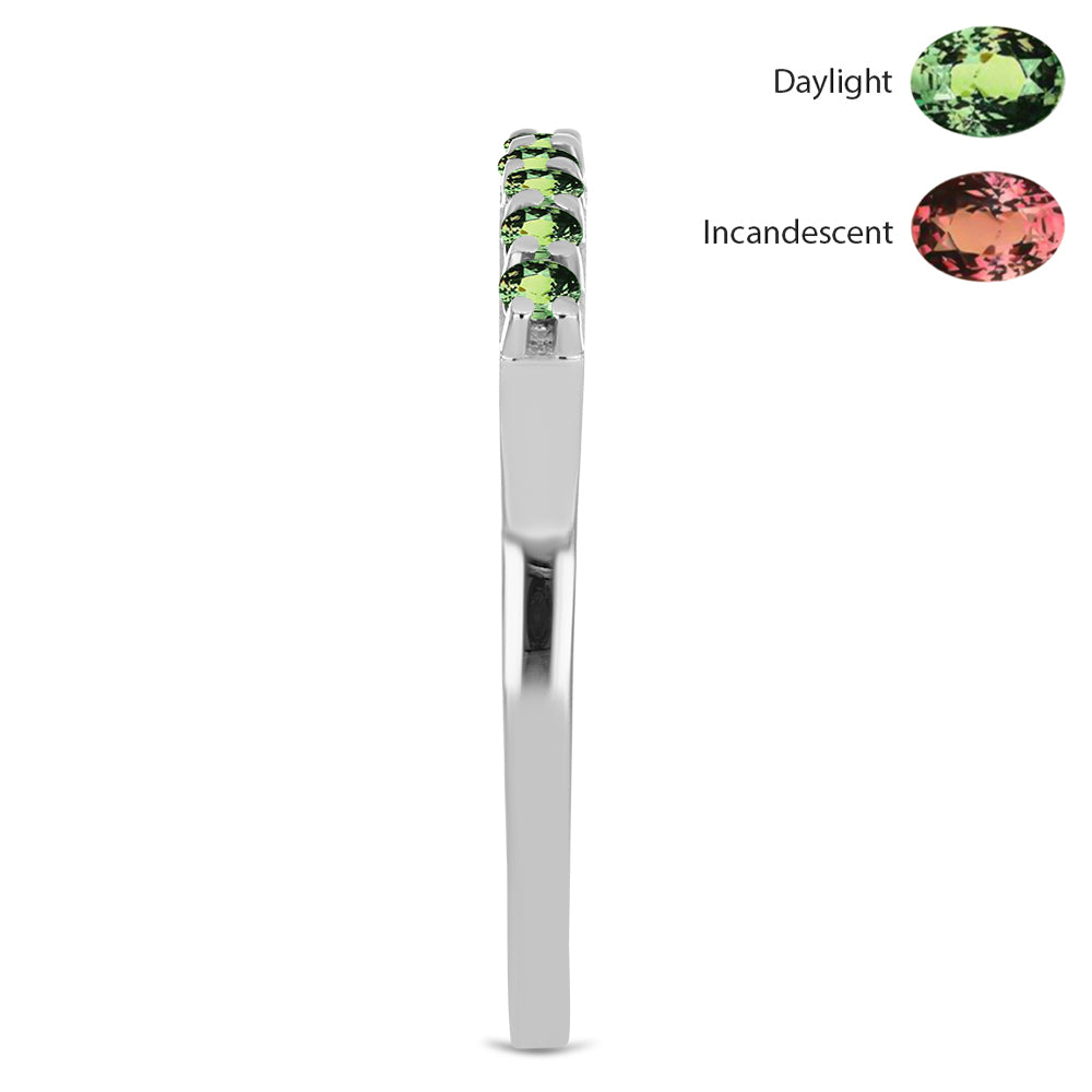 Anel de Prata com Alexandrita Natural