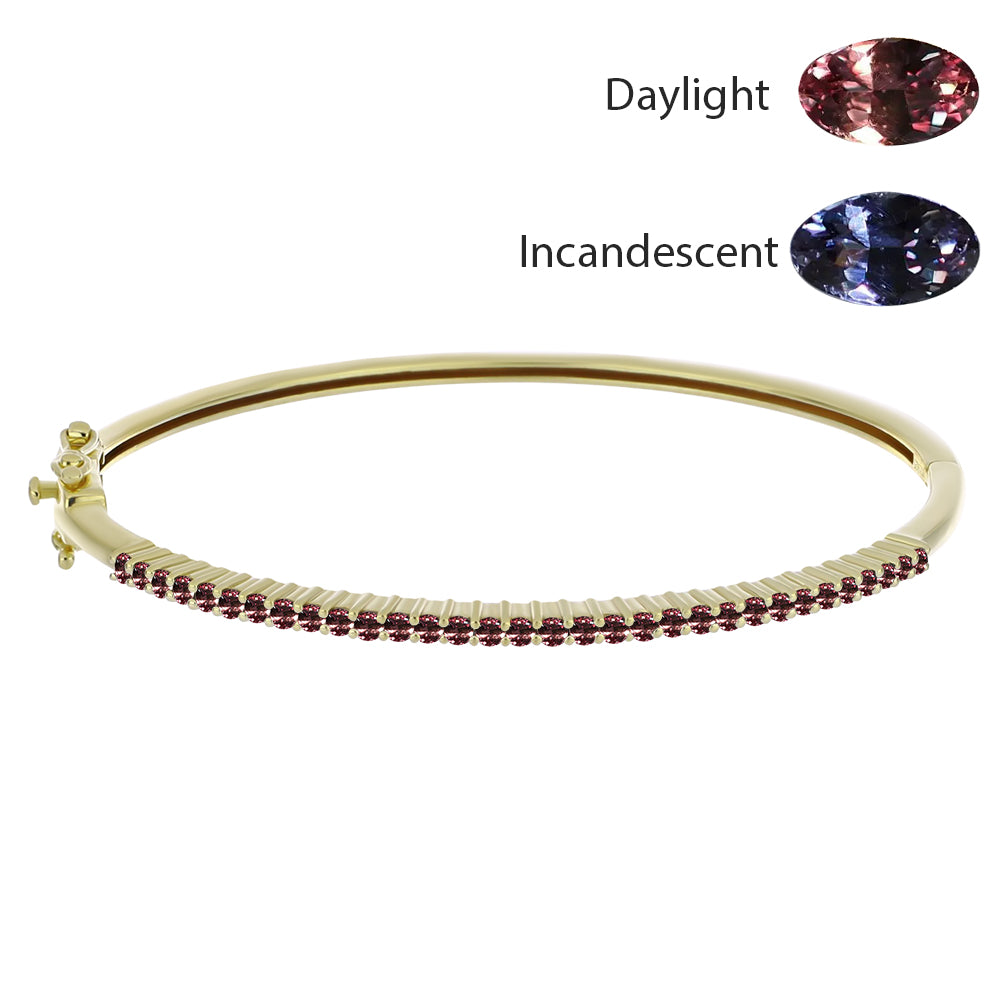 Pulseira de Prata com Banho de Ouro com Granada Furta-cor de Tsivory  Contraste: Cabeca de Veado (800) 1 