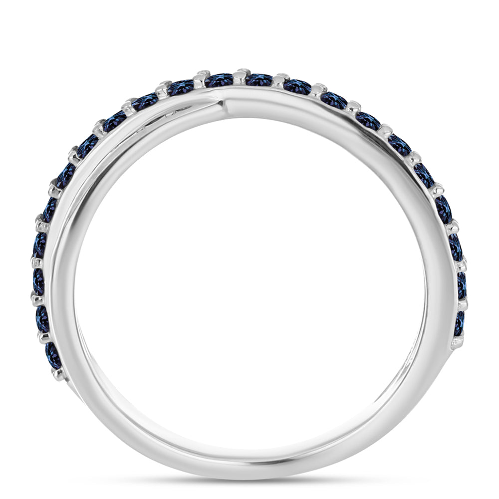 Anel de Prata com Moissanite "Púrpura Imperial"  Contraste: Cabeca de Veado (800) 2 