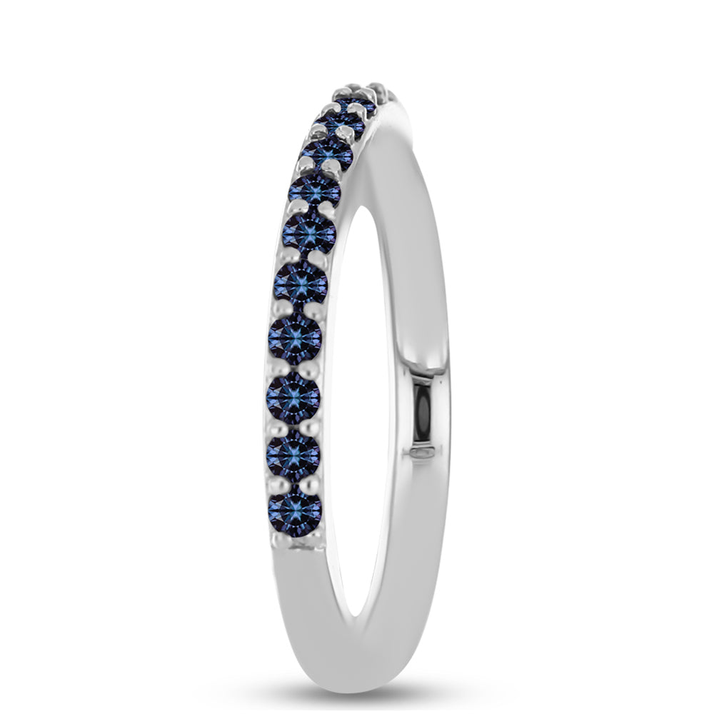 Anel de Prata com Moissanite "Púrpura Imperial"  Contraste: Cabeca de Veado (800) 4 