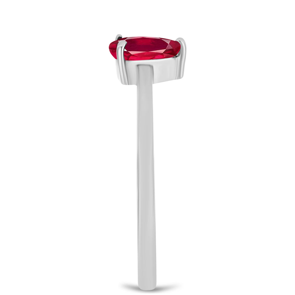 Anel de Prata com Rubi de Madagáscar 4 