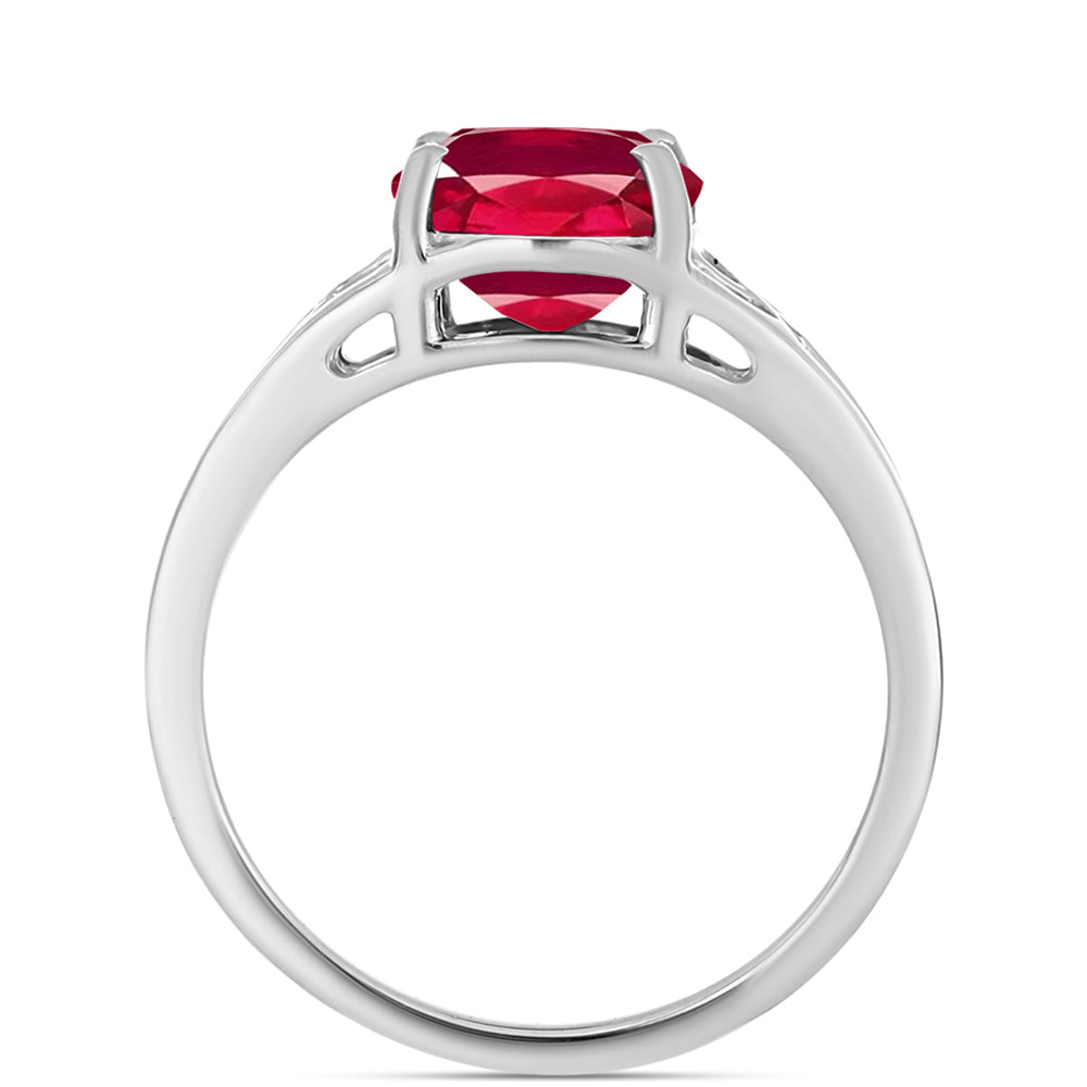 Anel de Prata com Rubi de Madagáscar 2 