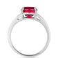 Anel de Prata com Rubi de Madagáscar