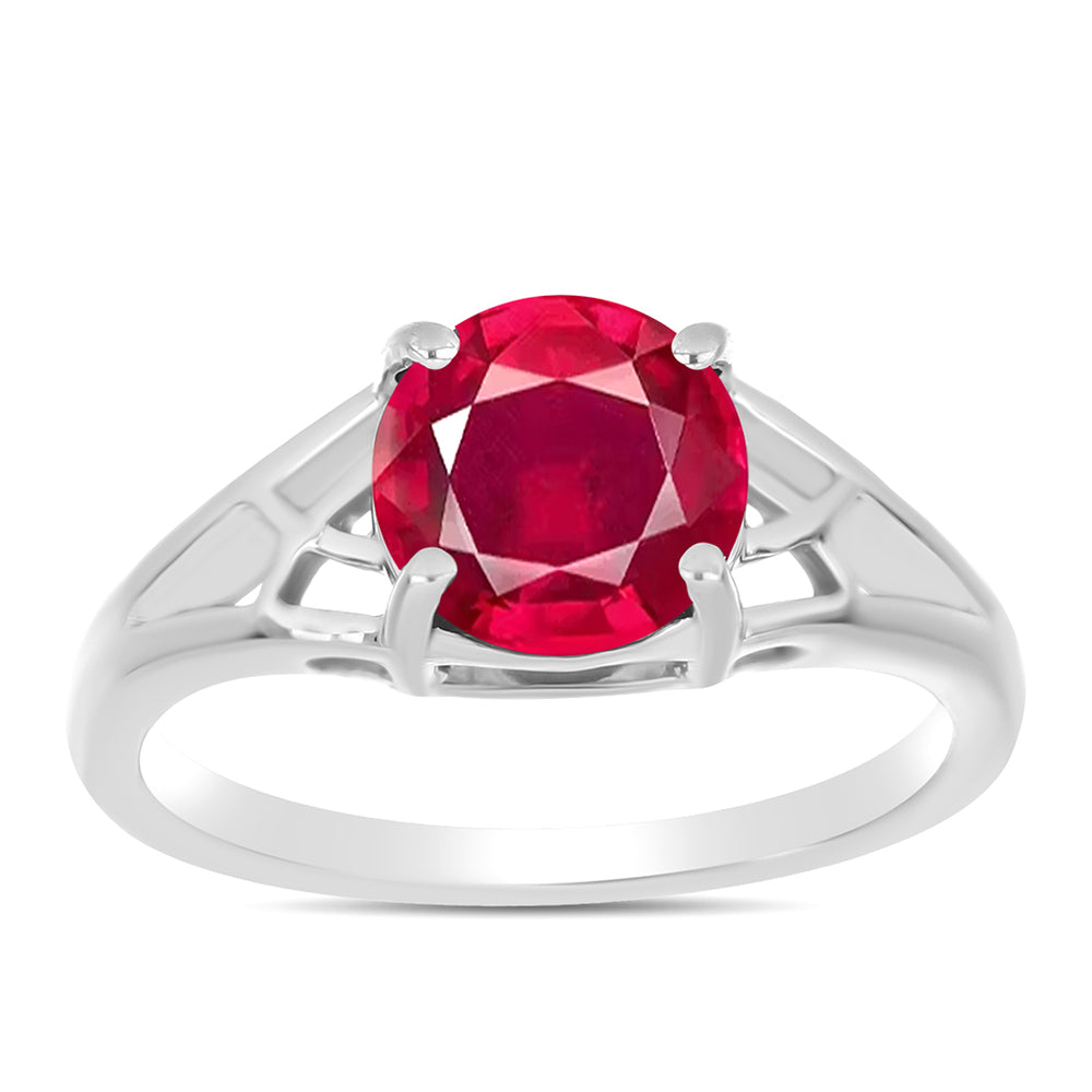 Anel de Prata com Rubi de Madagáscar 3 