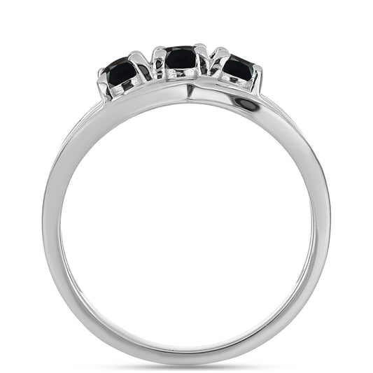 Anel de Prata com Obsidiana