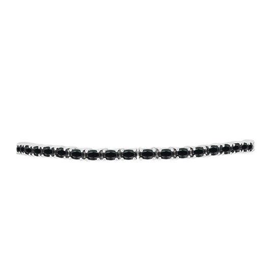 Pulseira de Prata com Obsidiana  Contraste: Cabeca de Veado (800)