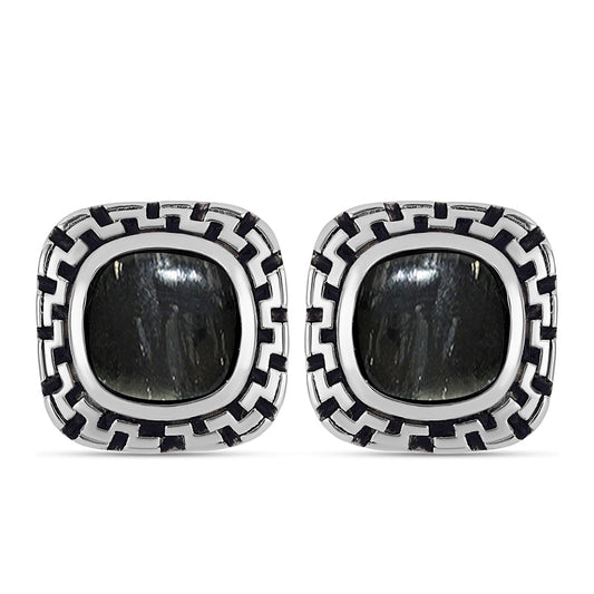 Brincos de Prata com Jaspe Picasso