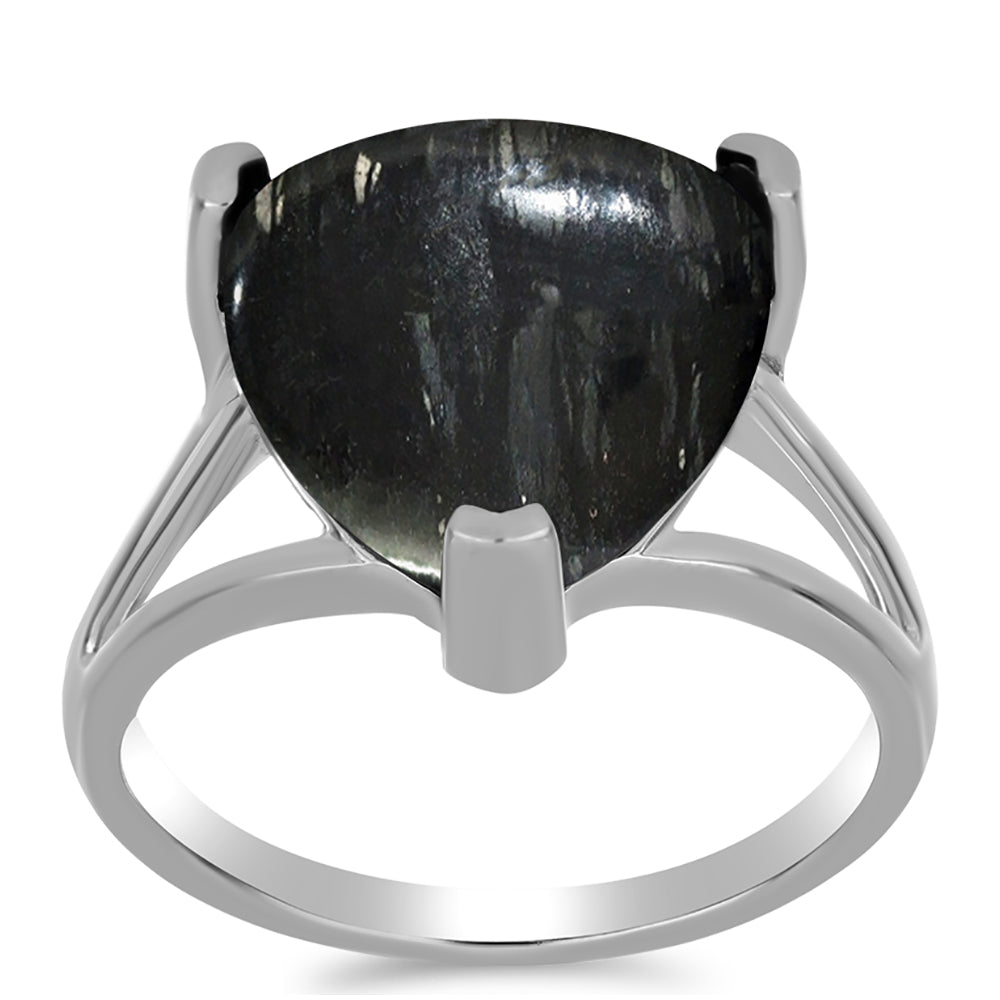 Anel de Prata com Jaspe Picasso  Contraste: Cabeca de Veado (800) 3 