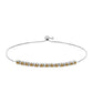 Pulseira de Prata com Moissanite Champagne  Contraste: Cabeca de Veado (800)