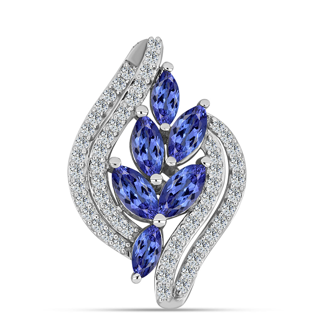 Pendente de Prata com Tanzanite AAA 1 