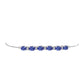 Pulseira de Prata com Tanzanite AAA e Topázio Branco  Contraste: Cabeca de Veado (800)