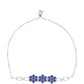 Pulseira de Prata com Tanzanite AAA  Contraste: Cabeca de Veado (800)
