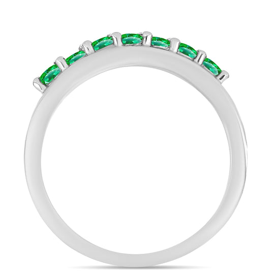 Anel de Prata com Granada de Kijani  Contraste: Cabeca de Veado (800)