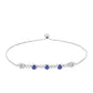 Pulseira de Prata com Tanzanite AAA e Opala Branca da Etiópa  Contraste: Cabeca de Veado (800)
