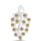 Pendente de Prata com Moissanite Champagne