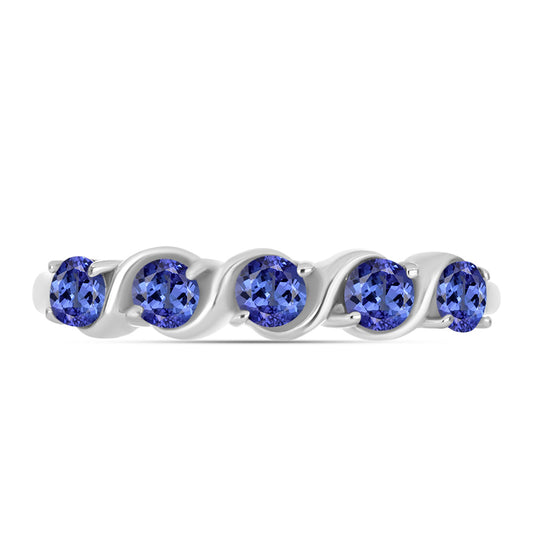 Anel de Prata com Tanzanite AAA