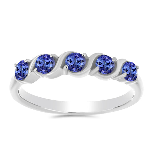 Anel de Prata com Tanzanite AAA