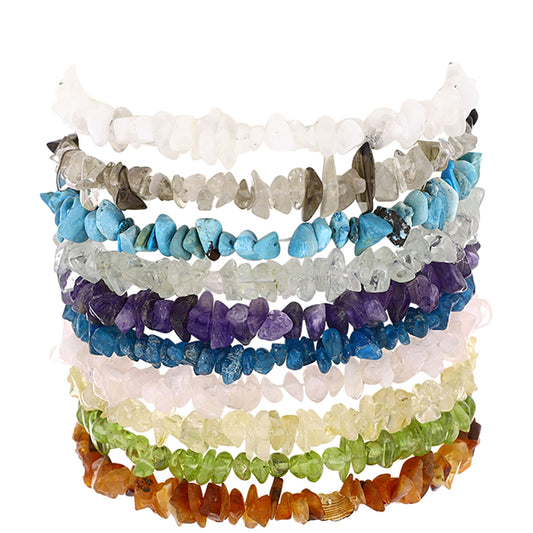 Conjunto com Ametista de Marrocos e Pedra da Lua Arco-íris ( Pulseira )