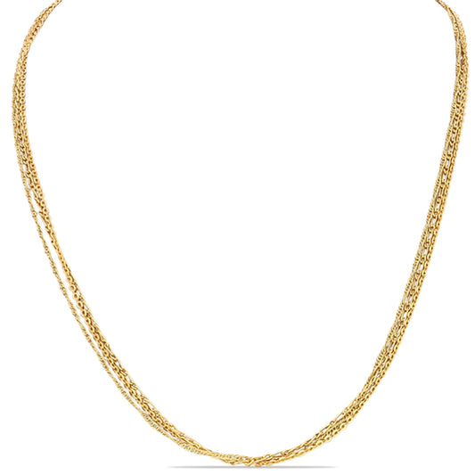 Conjunto de Prata com Banho de Ouro ( Colar )  Contraste: Cabeca de Veado (800)