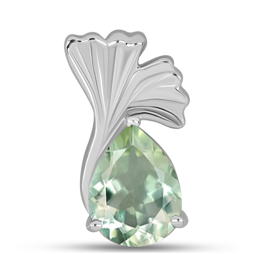 Pendente de Prata com Ametista Verde
