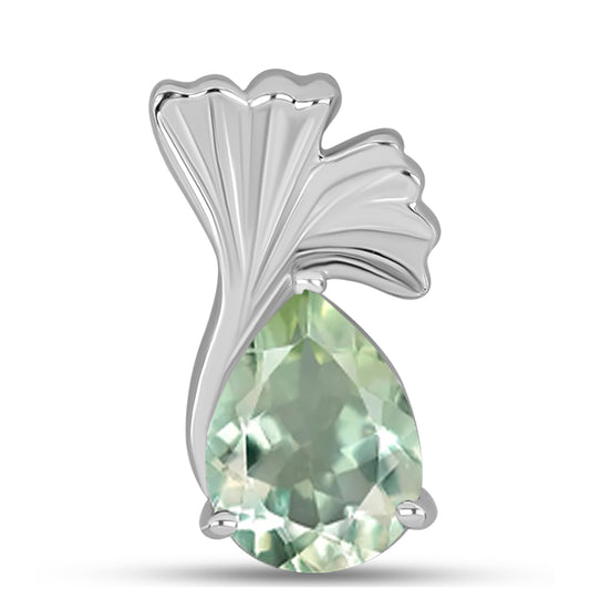 Pendente de Prata com Ametista Verde