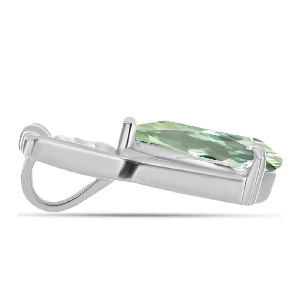 Pendente de Prata com Ametista Verde