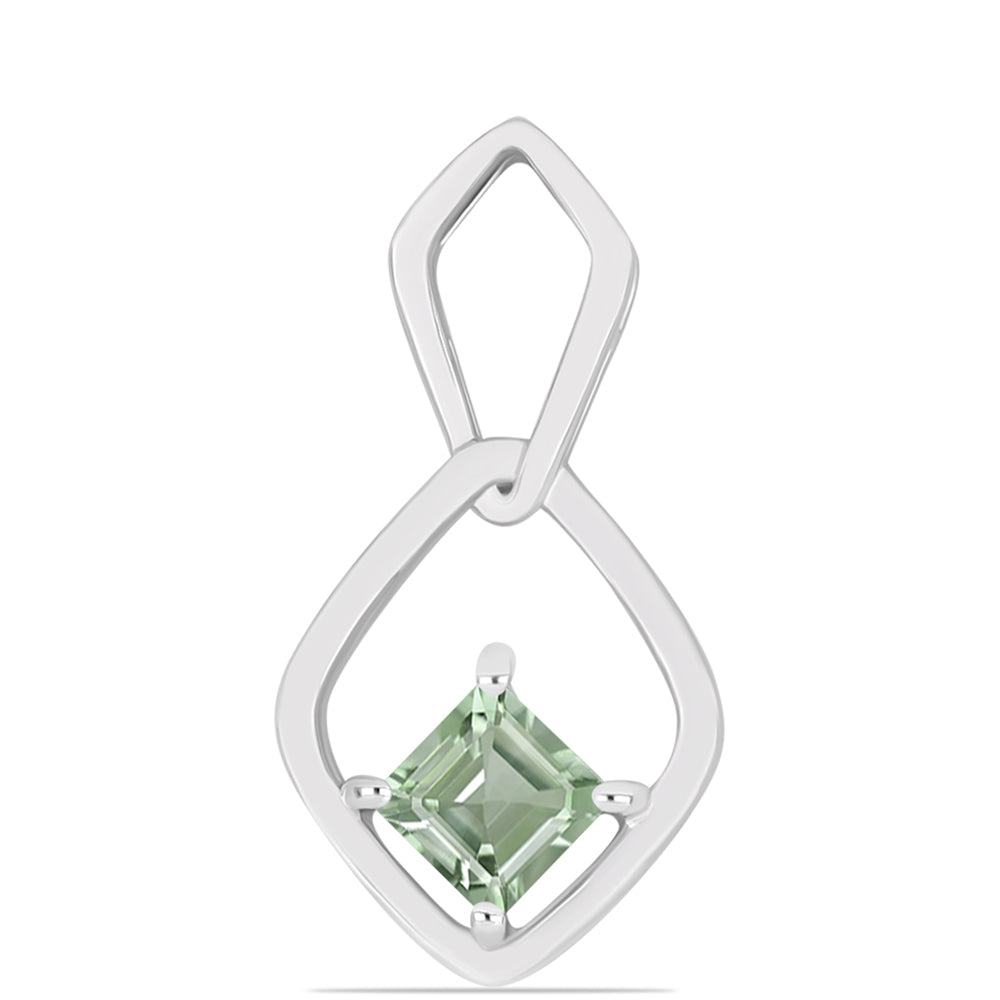 Pendente de Prata com Ametista Verde