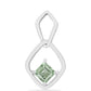 Pendente de Prata com Ametista Verde