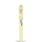Anel de Prata com Banho de Ouro com Diamante Branco