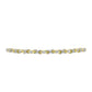 Pulseira de Prata com Banho de Ouro com Diamante Branco e Topázio Branco  Contraste: Cabeca de Veado (800)