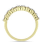 Anel de Prata com Banho de Ouro com Diamante Branco  Contraste: Cabeca de Veado (800)