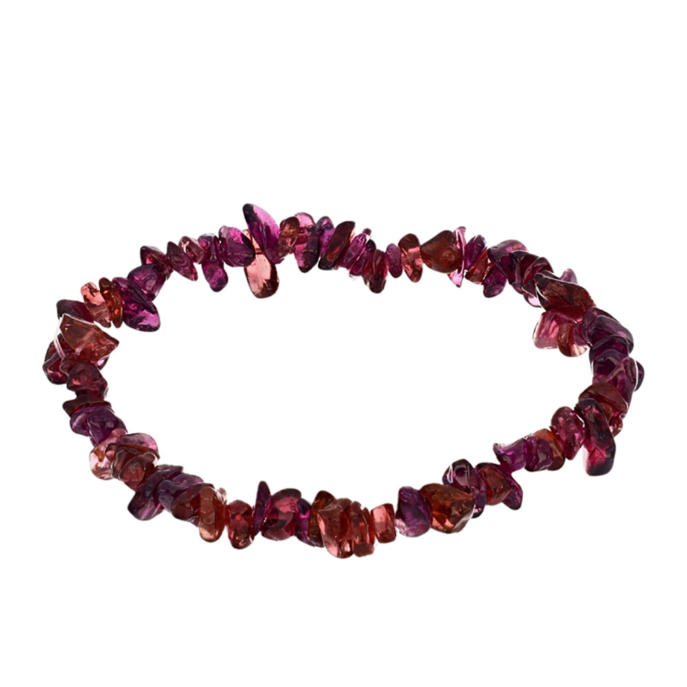 Conjunto com Granada de Rhodolite ( Colar+Pulseira )