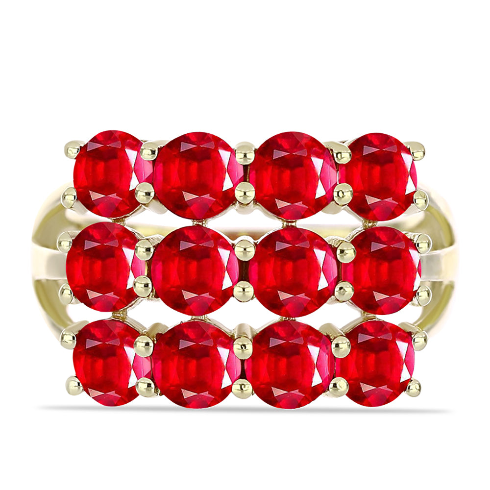 Anel de Prata com Banho de Ouro com Ágata Vermelha  Contraste: Cabeca de Veado (800) 1 