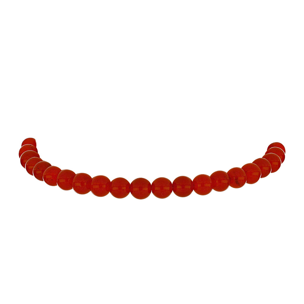 Pulseira de Prata com Banho de Ouro com Ágata Vermelha 2 