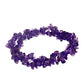 Conjunto com Ágata Roxa ( Colar+Pulseira )