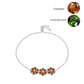 Pulseira de Prata com Zultanite da Anatólia certificado e cultivado em laboratório e Topázio Branco  Contraste: Cabeca de Veado (800)