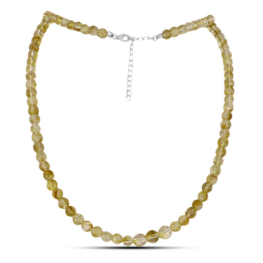 Colar de Prata com Citrino Dourado do Rio Grande