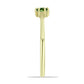 Anel de Prata com Banho de Ouro com Safira Verde