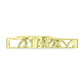 Cruz Pendente de Prata com Banho de Ouro com Diamante Branco  Contraste: Cabeca de Veado (800)
