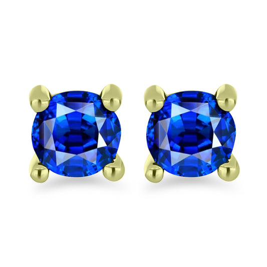 Conjunto de Prata com Banho de Ouro com Diamante Branco e Rubi de Madagáscar ( Brincos )